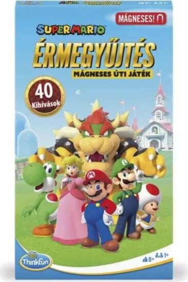 Thinkfun, Super Mario, Érmegyűjtés mágneses úti játék Thinkfun, Super Mario, Érmegyűjtés mágneses úti játék