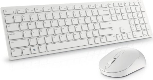 Dell KM5221W Pro billentyűzet + egér szett (magyar, vezeték nélküli, fehér)