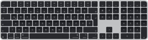 Apple Magic Keyboard (magyar, Touch ID, Numeric Keypad, bluetooth, 2024, fekete)