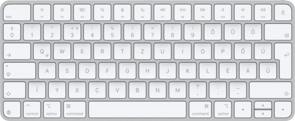 Apple Magic Keyboard (magyar, bluetooth, 2024, fehér)