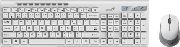Genius SlimStar 8230 billentyűzet + egér szett (magyar, vezeték nélküli, fehér)