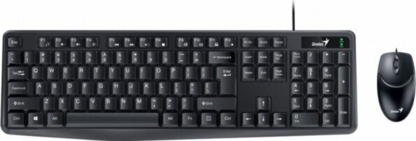 Genius KM-170 billentyűzet + egér szett (magyar, vezetékes, fekete)
