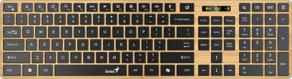 Genius SlimStar 7250BT (magyar, wireless, bluetooth, copilot gomb, Pine Wood)