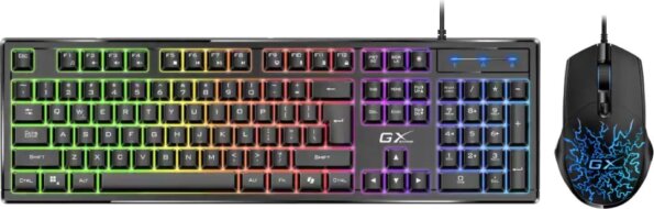 Genius Scorpion KM-GX3 billentyűzet + egér szett (magyar, gamer, RGB, fekete)