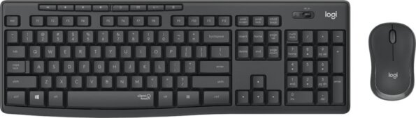 Logitech MK295 Silent billentyűzet + egér szett (angol UK, vezeték nélküli, silent, grafit)