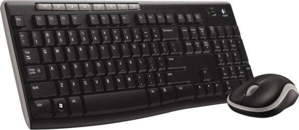 Logitech MK270 billentyűzet + egér szett (német, vezeték nélküli, fekete)