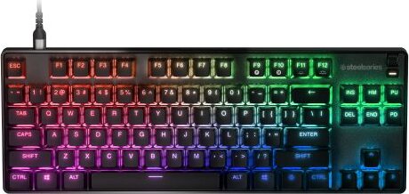 SteelSeries Apex 9 TKL (angol - UK, RGB, gamer, fekete)