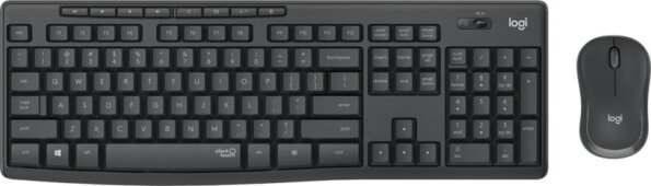 Logitech MK295 Silent billentyűzet + egér szett (német, vezeték nélküli, silent, fekete)
