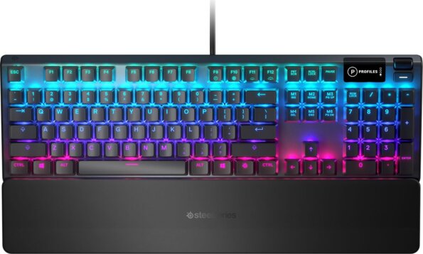 SteelSeries Apex 3 (angol - UK, hybrid mechanikus, gamer, fekete)