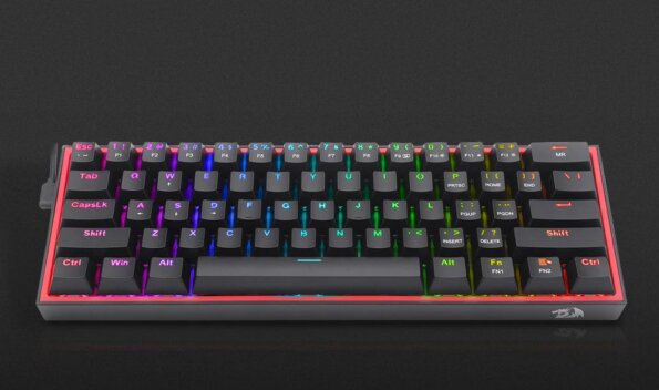 Redragon Fizz Pro (magyar, mechanikus, RGB, brown switch, fekete)