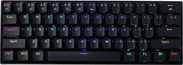 Redragon Draconic Compact (magyar, RGB, wireless, red switch, mechanikus, tenkeyless, gamer, fekete)