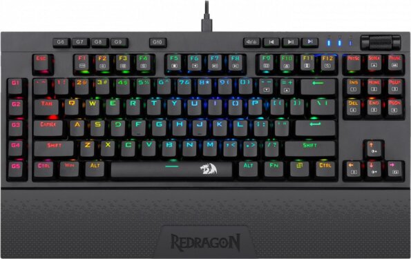 Redragon Vishnu (magyar, RGB, wired, wireless, brown switch, mechanikus, gamer, fekete)