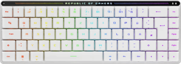 Asus ROG Falchion RX (fehér, Low Profile, vezeték nélküli)