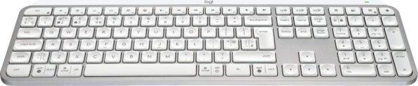 Logitech MX Keys S For Mac (amerikai - US, vezeték nélküli, halványszürke)