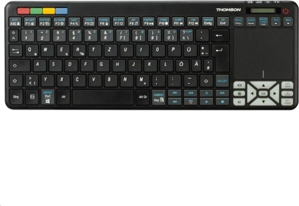 Thomson ROC3506 LG Smart TV billentyűzet (4 az 1-ben, multimédiás, vezeték nélküli, érintőpados, fekete)