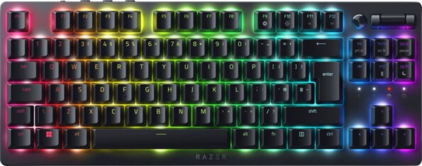 Razer DeathStalker V2 Pro TKL (angol, vezeték nélküli, red switch, gamer, fekete)