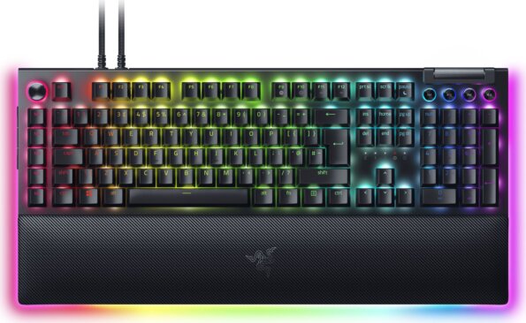 Razer BlackWidow V4 Pro (angol, green switch, gamer, fekete)