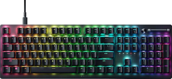 Razer DeathStalker V2 (Red Switch, RGB, gamer, fekete)