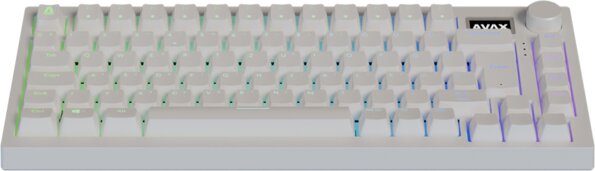 AVAX GM02 PRO (magyar, 75%, tri-mode, mechanikus, Gateron yellow switch, fehér)