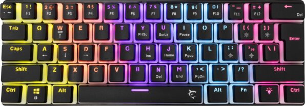 White Shark Ashiko 2 (amerikai - US, blue switch, gamer, fekete)