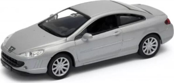 Welly fém autó, Peugeot Coupé 407 kisautó, 1:34