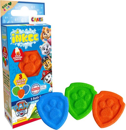 Mancs őrjárat, Színes fürdőbomba csomag, 3 db-os Mancs őrjárat, Színes fürdőbomba csomag, 3 db-os