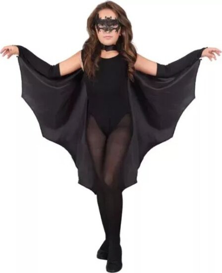 Denevérköpeny jelmez, 128 cm