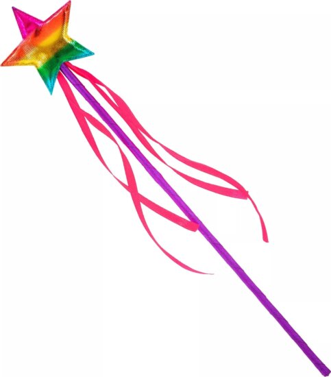 Szivárvány tündér pálca, 39,5 cm