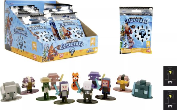 Jada Toys, Minecraft meglepetés nanofigura, 4 cm