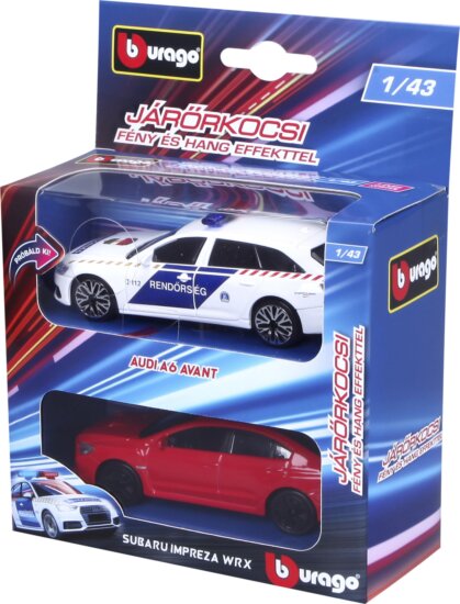 Bburago, Audi A6 rendőrautó és üldözöttje, 1:43