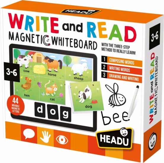 Headu, Mágnestábla betűkkel és képkártyákkal