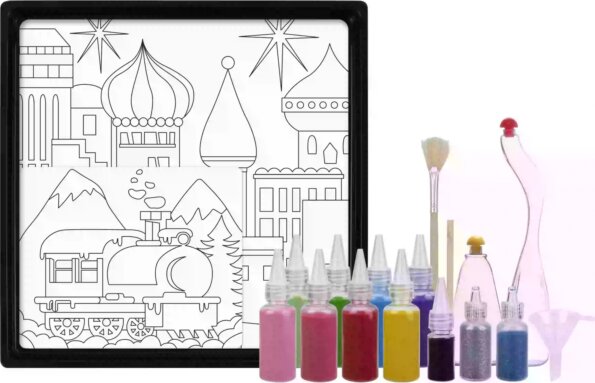 Homokkép készítő készlet, Karnevál Homokkép készítő készlet, Karnevál