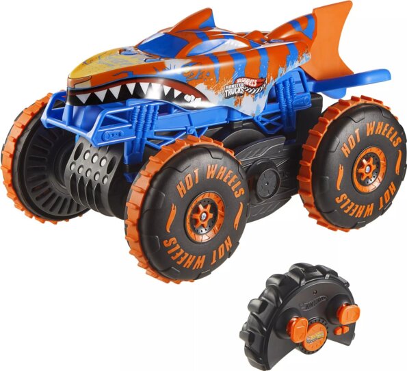 Hot Wheels, Monster Trucks távirányítós Mega Tiger Shark