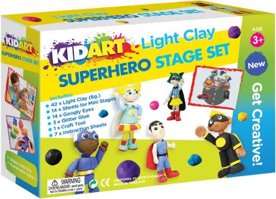 Kid Art, Modellező gyurma készlet, Szuperhősök