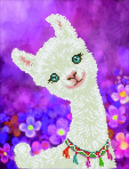 Diamond Dotz, Lulu láma, 32 x 42 cm Diamond Dotz, Lulu láma, 32 x 42 cm