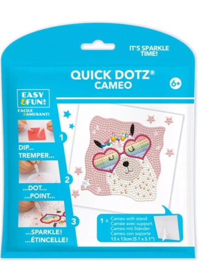 Diamond Dotz, QuickDotz képkészítő készlet, 13 x 13 cm, Láma Diamond Dotz, QuickDotz képkészítő készlet, 13 x 13 cm, Láma