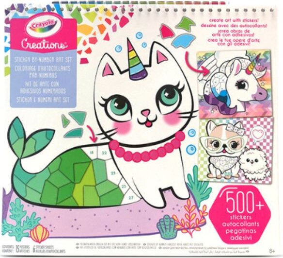 Crayola Creations, Számos matricamozaik alkotófüzet Crayola Creations, Számos matricamozaik alkotófüzet