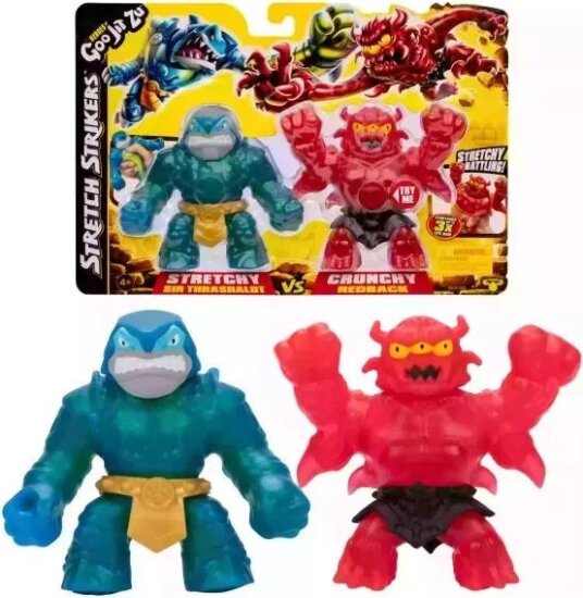 Goo Jit Zu, Harcos lények egymás ellen, Stretchy és Crunchy