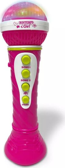 Bontempi, Karaoke játékmikrofon fényhatásokkal, rózsaszín