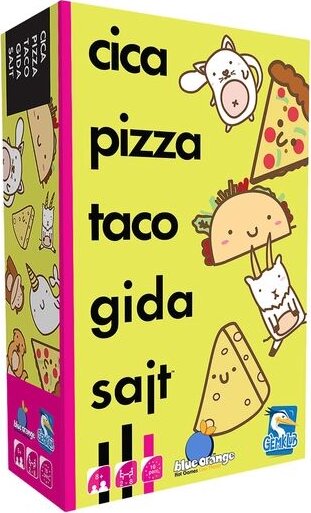 Cica, pizza, taco, gida, sajt kártyajáték Cica, pizza, taco, gida, sajt kártyajáték