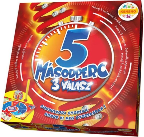 Megableu, 5 másodperc 3 válasz társasjáték
