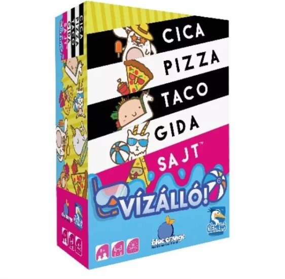Vízálló cica, pizza, taco, gida, sajt