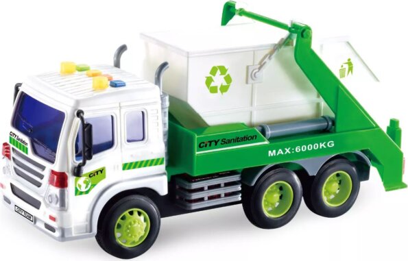 Szelektív konténeresautó fény- és hanghatásokkal, 1:16