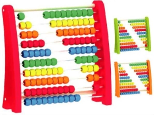 Fa számoló szivárványos abakusz