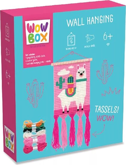 Wow Box, Csináld magad makramé fali dísz, Láma Wow Box, Csináld magad makramé fali dísz, Láma
