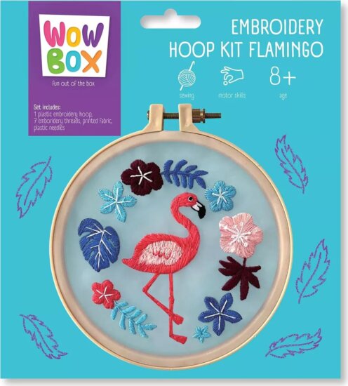 Wow Box, Hímzőkészlet, Flamingó Wow Box, Hímzőkészlet, Flamingó