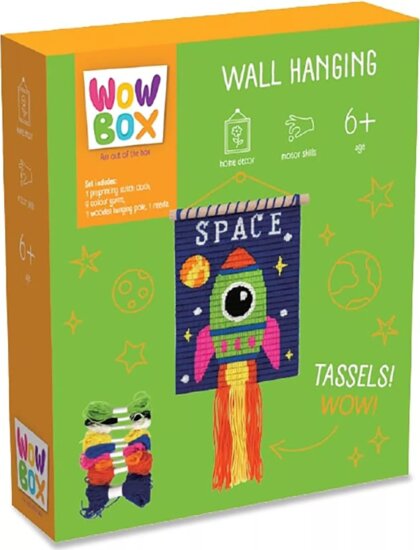 Wow Box, Csináld magad makramé fali dísz, Rakéta Wow Box, Csináld magad makramé fali dísz, Rakéta