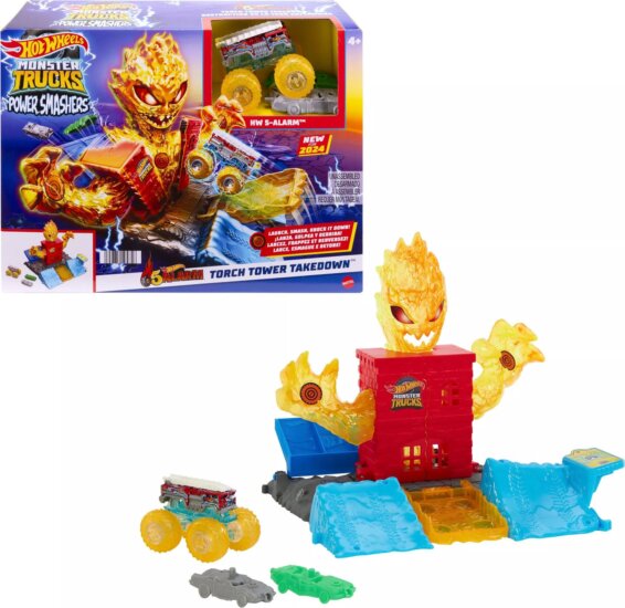 Hot Wheels, Monster Trucks Power Smasher Tűzszörny pályaszett