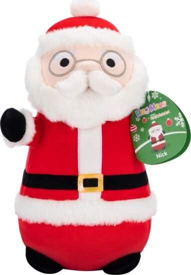 Squishmallows Hugmees, Nick a mikulás szemüvegben, 25 cm