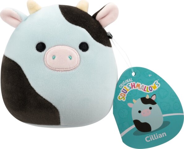 Squishmallows, Cillian a kék és fekete tehén, 13 cm